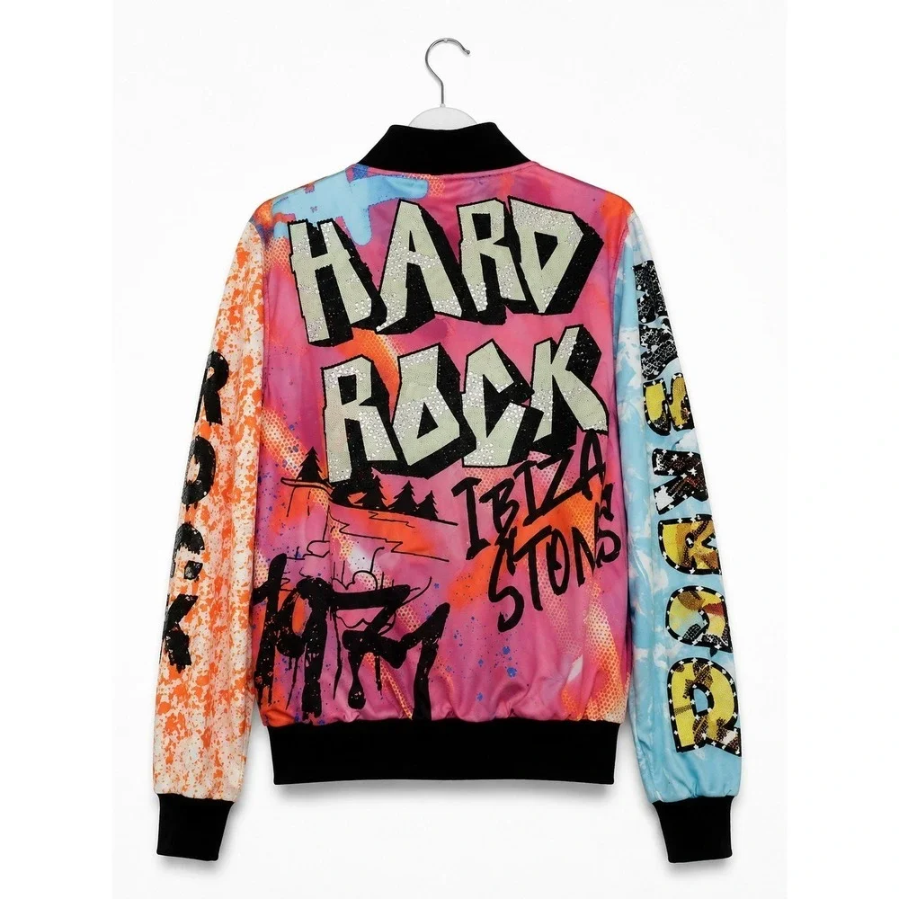 Hard Rock Cafe Ibiza Stones  Jacket Niagara Falls Rhinestones Small NWT  New T1